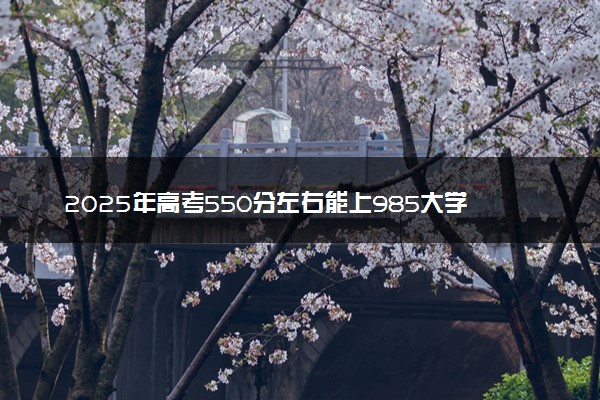 2025年高考550分左右能上985大学吗 录取机会大吗