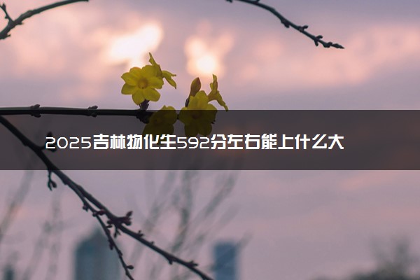 2025吉林物化生592分左右能上什么大学 可以报考的院校名单