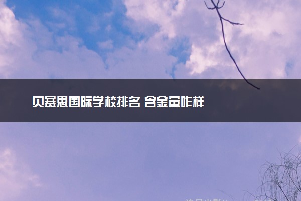 贝赛思国际学校排名 含金量咋样