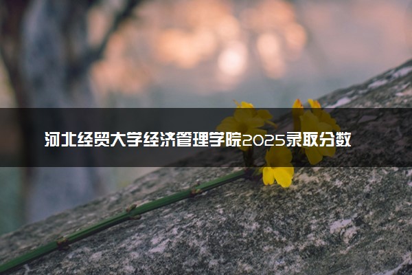 河北经贸大学经济管理学院2025录取分数线整理 最低多少分可以考上