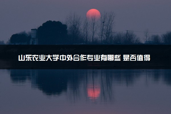 山东农业大学中外合作专业有哪些 是否值得报考