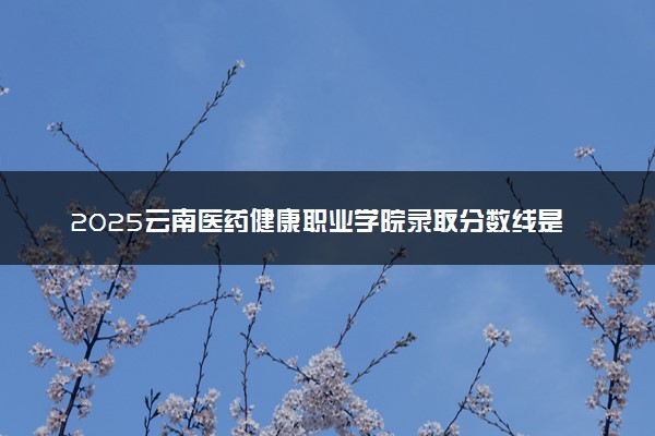 2025云南医药健康职业学院录取分数线是多少 各省最低分数线汇总