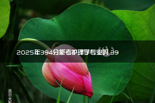 2025年394分能考护理学专业吗 394分护理学专业大学推荐