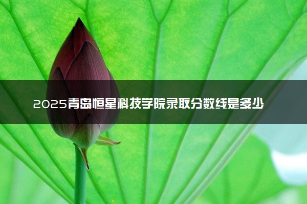 2025青岛恒星科技学院录取分数线是多少 各省最低分数线汇总