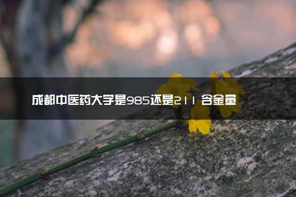 成都中医药大学是985还是211 含金量怎么样
