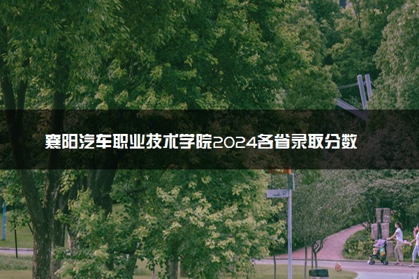 襄阳汽车职业技术学院2024各省录取分数线及最低位次是多少