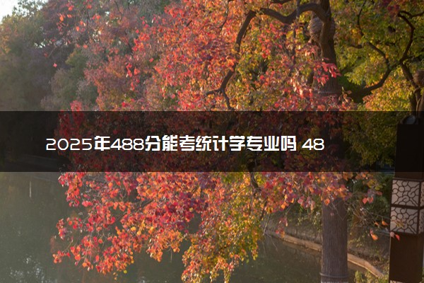 2025年488分能考统计学专业吗 488分统计学专业大学推荐