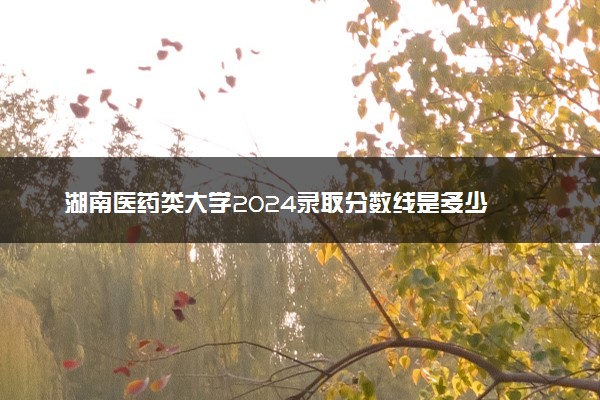 湖南医药类大学2024录取分数线是多少 什么学校好