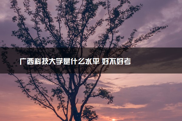 广西科技大学是什么水平 好不好考