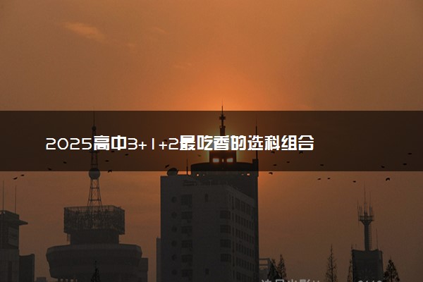 2025高中3+1+2最吃香的选科组合 有什么推荐