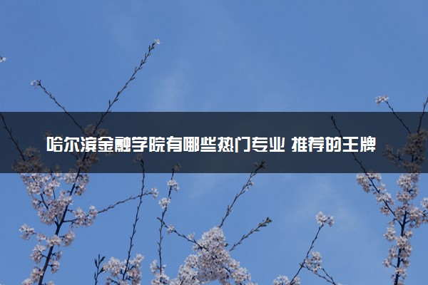 哈尔滨金融学院有哪些热门专业 推荐的王牌专业