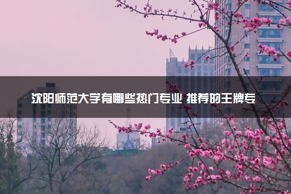 沈阳师范大学有哪些热门专业 推荐的王牌专业