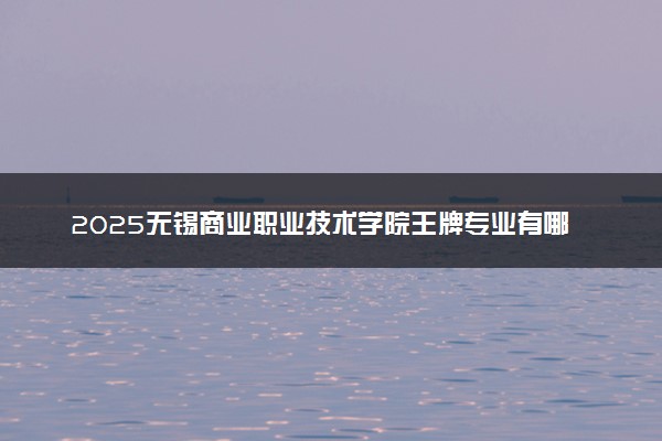 2025无锡商业职业技术学院王牌专业有哪些 最好的专业是什么