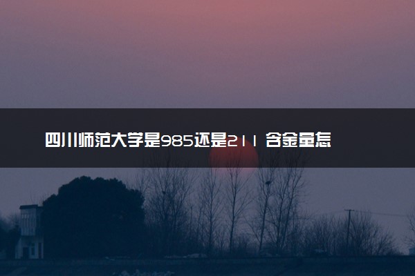 四川师范大学是985还是211 含金量怎么样