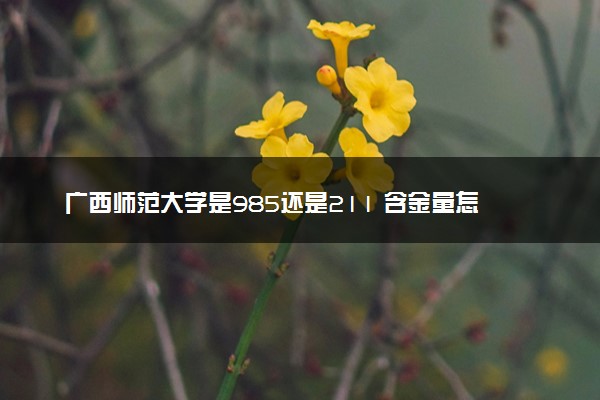 广西师范大学是985还是211 含金量怎么样