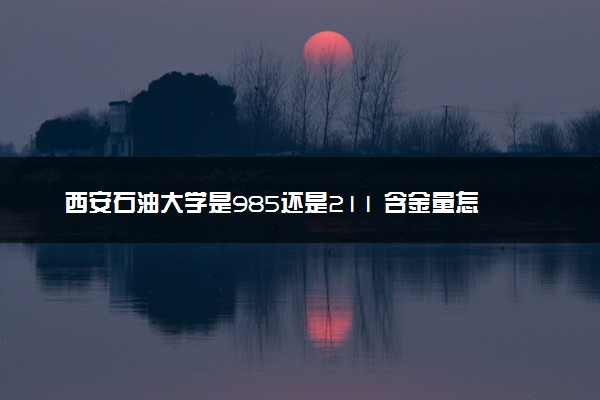 西安石油大学是985还是211 含金量怎么样