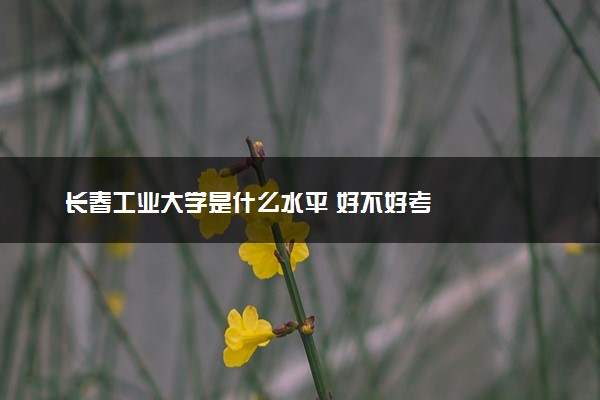 长春工业大学是什么水平 好不好考