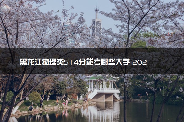 黑龙江物理类514分能考哪些大学 2025考生稳上的大学名单