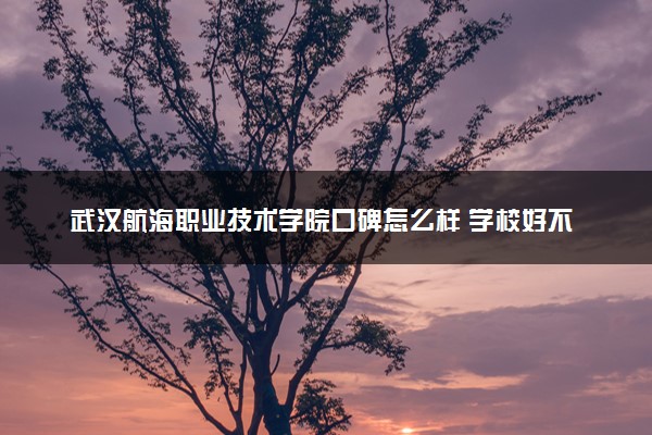 武汉航海职业技术学院口碑怎么样 学校好不好