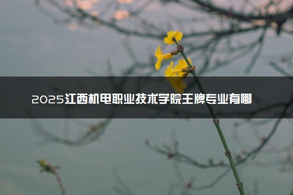 2025江西机电职业技术学院王牌专业有哪些 最好的专业是什么