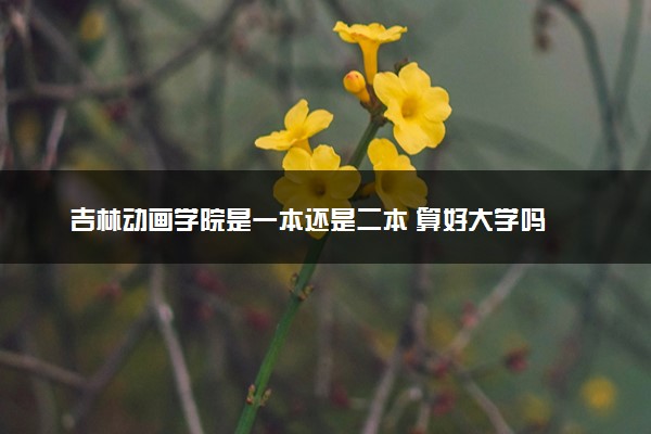 吉林动画学院是一本还是二本 算好大学吗