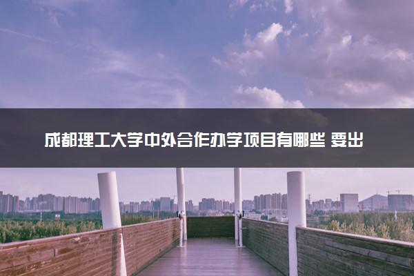 成都理工大学中外合作办学项目有哪些 要出国吗