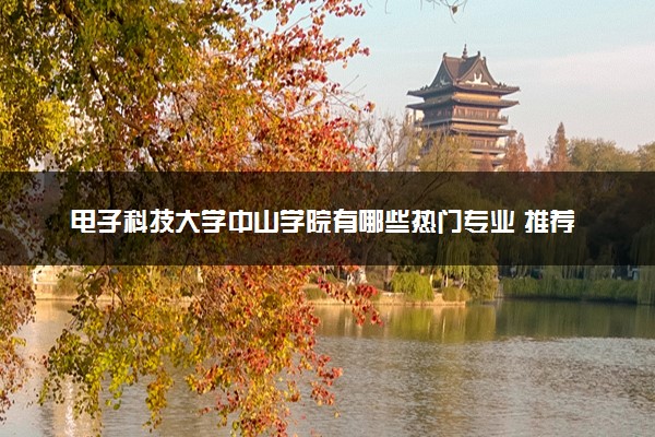 电子科技大学中山学院有哪些热门专业 推荐的王牌专业