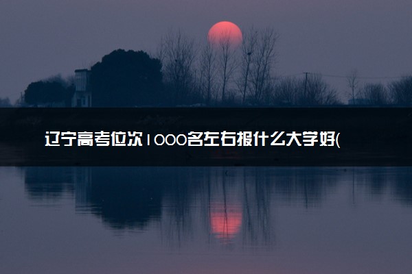 辽宁高考位次1000名左右报什么大学好（2025年参考）