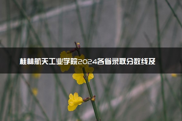 桂林航天工业学院2024各省录取分数线及最低位次是多少
