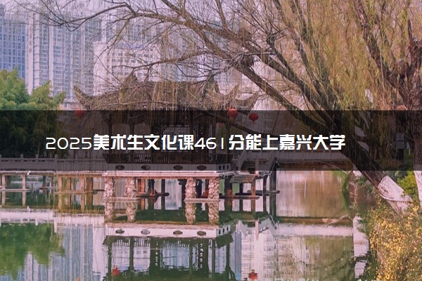 2025美术生文化课461分能上嘉兴大学吗