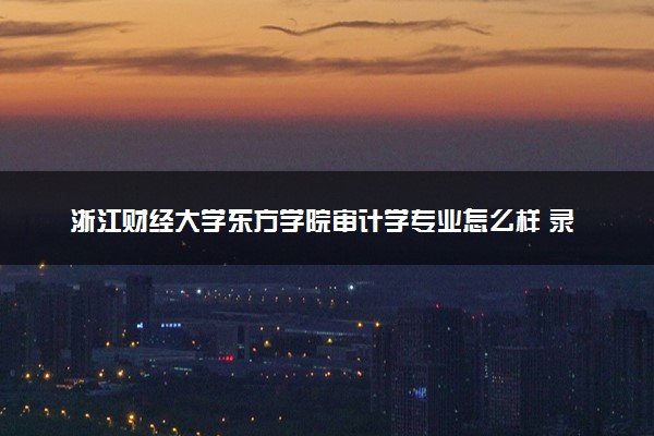 浙江财经大学东方学院审计学专业怎么样 录取分数线多少