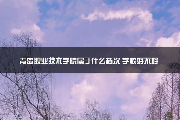 青岛职业技术学院属于什么档次 学校好不好
