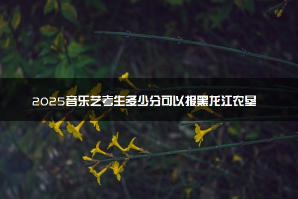 2025音乐艺考生多少分可以报黑龙江农垦职业学院