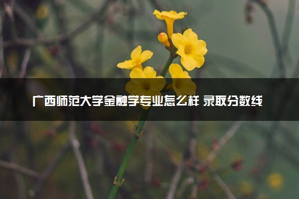广西师范大学金融学专业怎么样 录取分数线多少