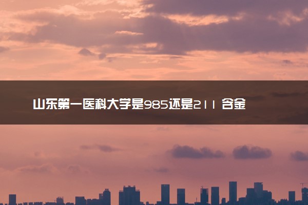 山东第一医科大学是985还是211 含金量怎么样