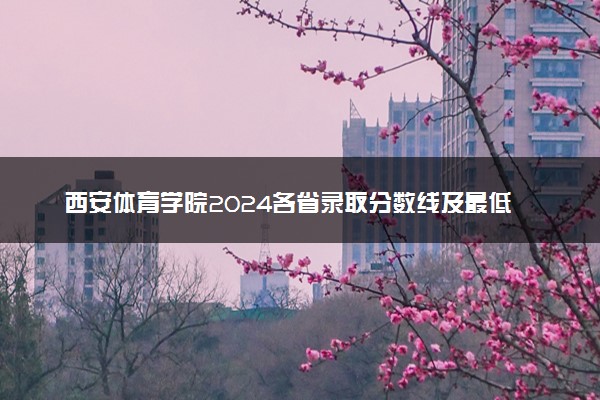 西安体育学院2024各省录取分数线及最低位次是多少