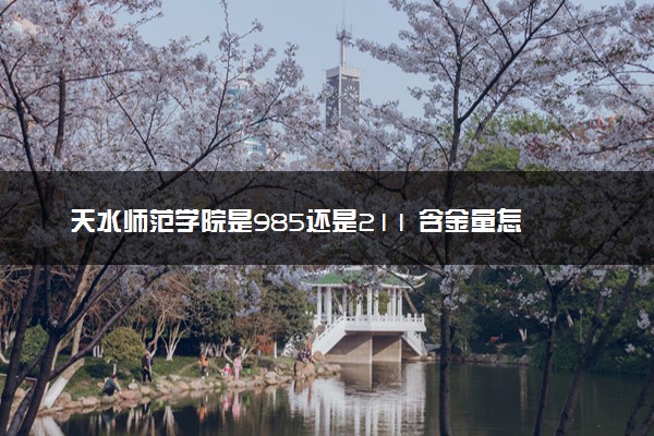 天水师范学院是985还是211 含金量怎么样