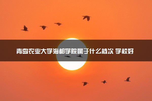 青岛农业大学海都学院属于什么档次 学校好不好