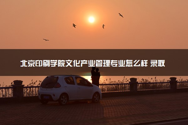 北京印刷学院文化产业管理专业怎么样 录取分数线多少