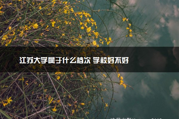 江苏大学属于什么档次 学校好不好