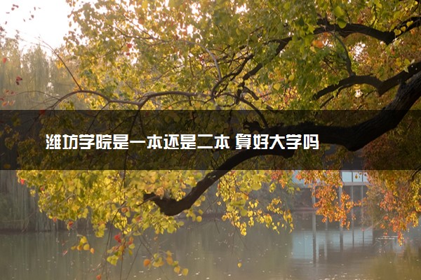 潍坊学院是一本还是二本 算好大学吗