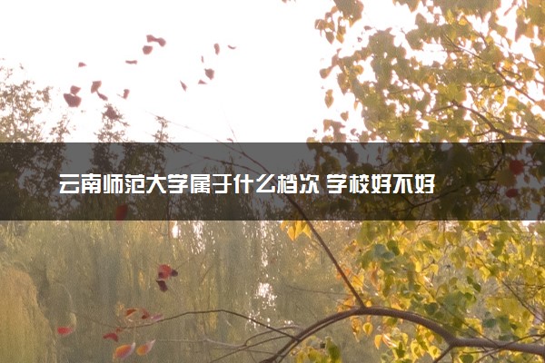 云南师范大学属于什么档次 学校好不好