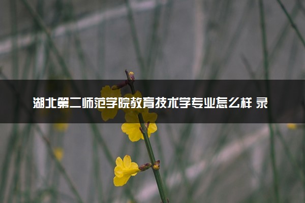 湖北第二师范学院教育技术学专业怎么样 录取分数线多少