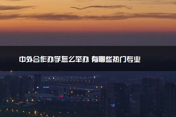 中外合作办学怎么举办 有哪些热门专业