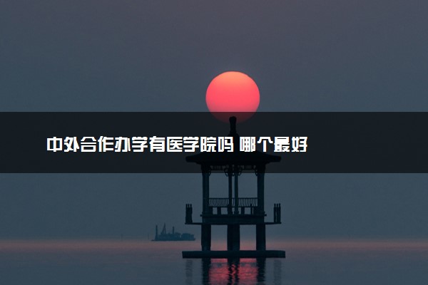 中外合作办学有医学院吗 哪个最好