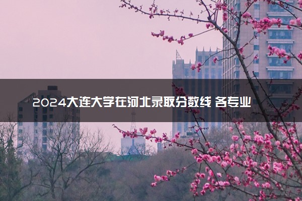 2024大连大学在河北录取分数线 各专业分数及位次