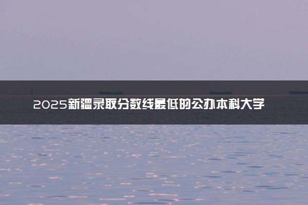 2025新疆录取分数线最低的公办本科大学有哪些