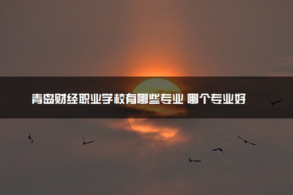 青岛财经职业学校有哪些专业 哪个专业好