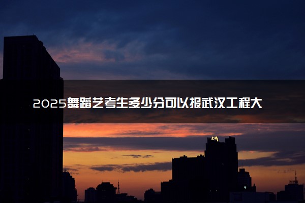 2025舞蹈艺考生多少分可以报武汉工程大学邮电与信息工程学院