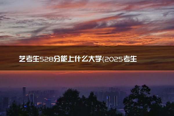 艺考生528分能上什么大学（2025考生参考）